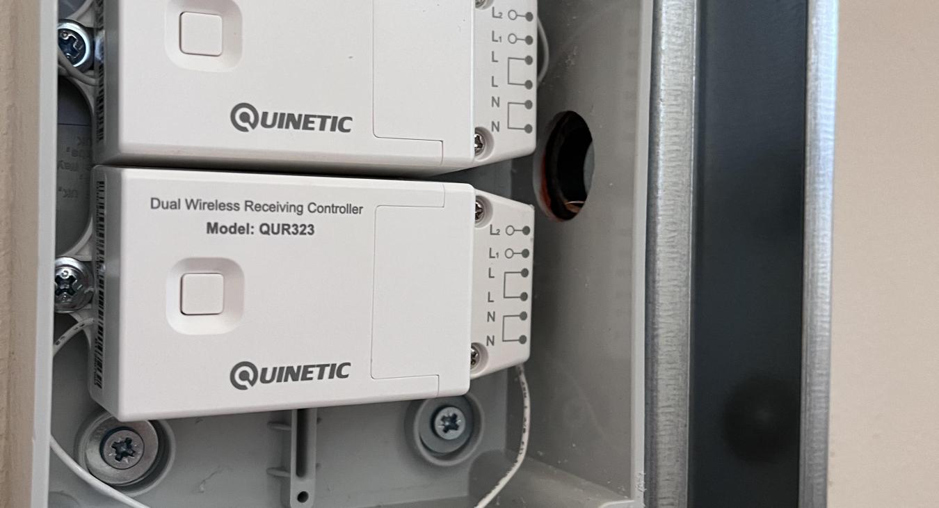 Wireless switching from Quinetic to connect the 4 floors lighting system