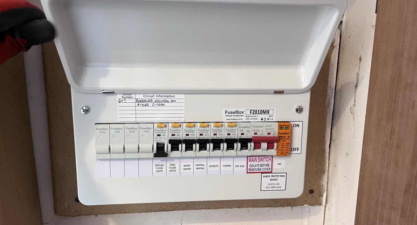 RCBO Fusebox with SPD